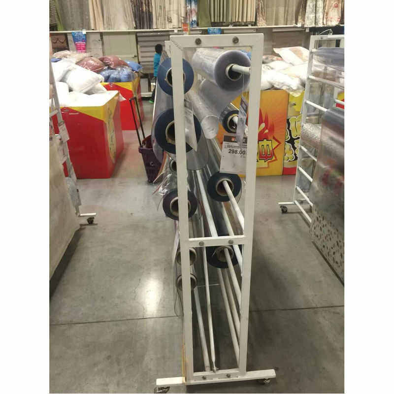 双面移动面料布料展示架布匹挂布展示架大型台布壁金属桌布货架