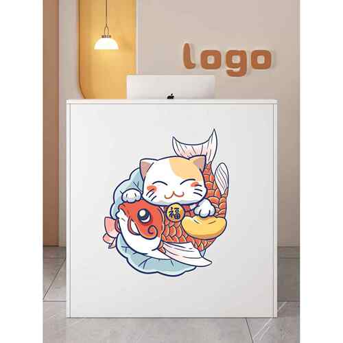 美容院吧台服装店收银台简约现代店铺小型前台接待台柜台桌子商用