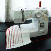 美缝缝纫机acme590绷衣台式 绣花锁仿爱家用边电动车迷你多功能可