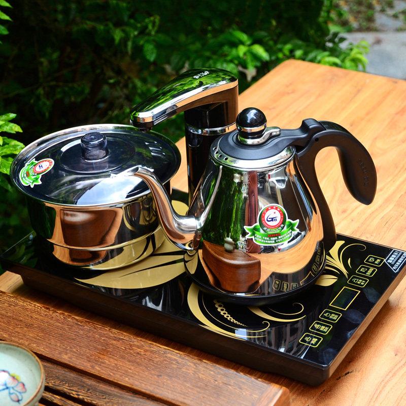 电动茶炉全自动三合一功夫茶水壶底部自动注水不锈钢304茶具