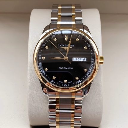 好价9.8新 浪琴名匠系列18K金自动机械38.5双历男表L2.755.5.57.7