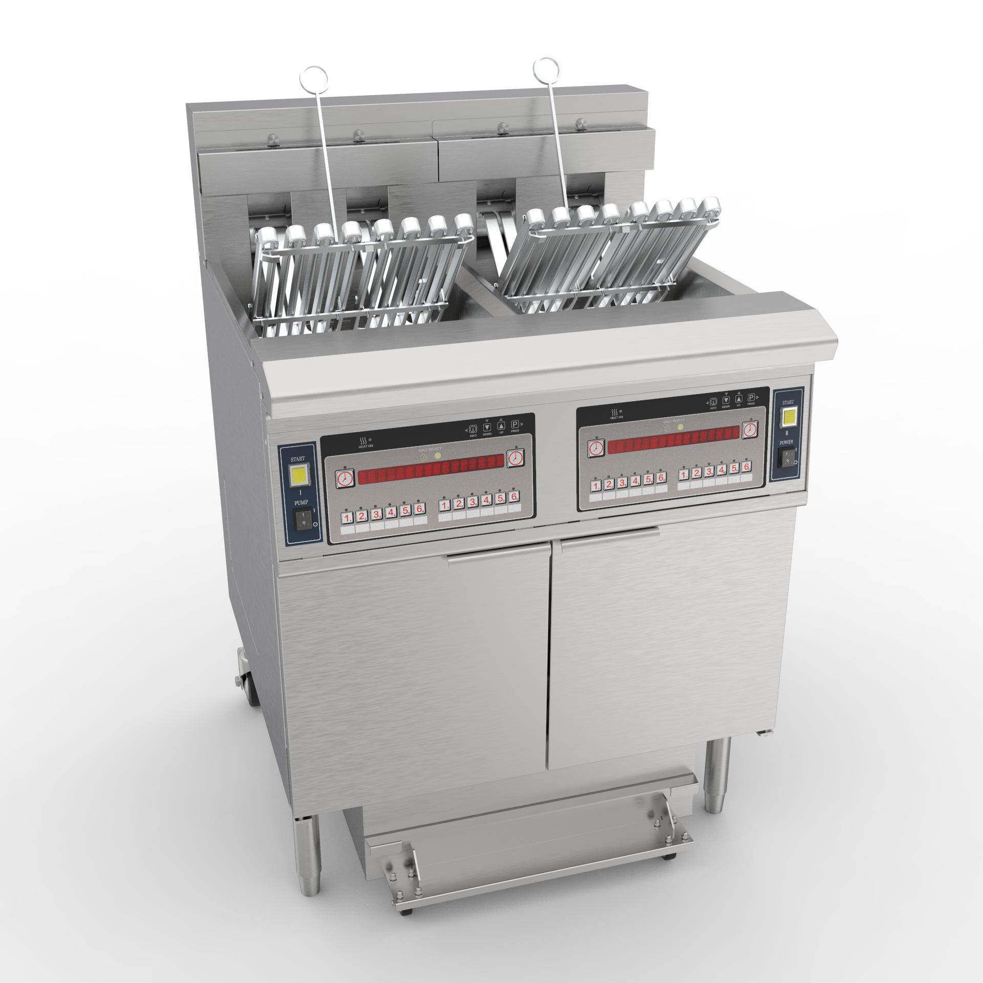 电热开口油炸锅电炸炉炸鸡汉堡设备炸薯条过滤油OFE-226