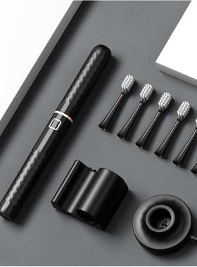 jstyle便携电动牙刷女简洁软毛成人旅行小巧情侣套装一对情侣款米