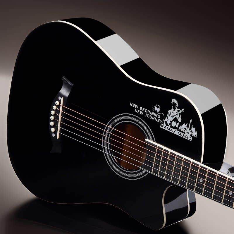 卡摩迩单板木吉他民谣吉他41寸初学者学生女男新手入门吉它网红琴