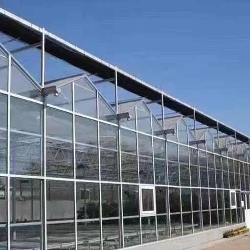 玻璃温室大棚 花卉园林智能温室大棚 设计安装一体化玻璃暖棚温室