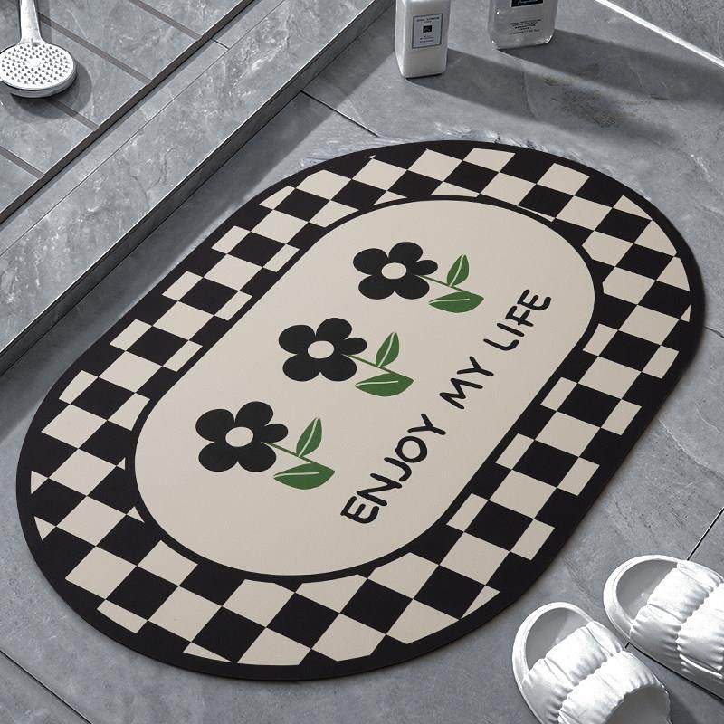 硅藻泥吸水浴室地垫卫生间门口垫子厕所门垫免洗脚垫速干防滑地垫,居家布艺,入户地垫,淘宝优惠券,粉丝福利购,淘宝优惠卷