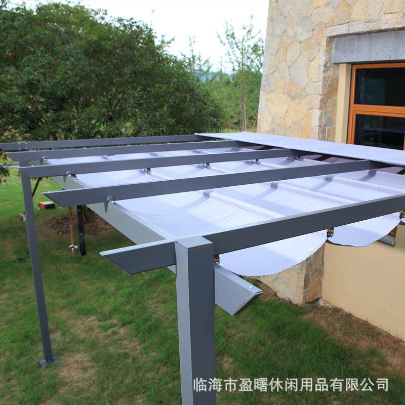 户外亭葡萄架铝合金庭花凉园爬592藤铝材遮院阳棚室外帐篷防雨田