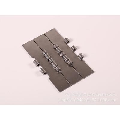 昌硕SS802不锈钢链板带橡胶防滑输送设备配件输送机链板零件