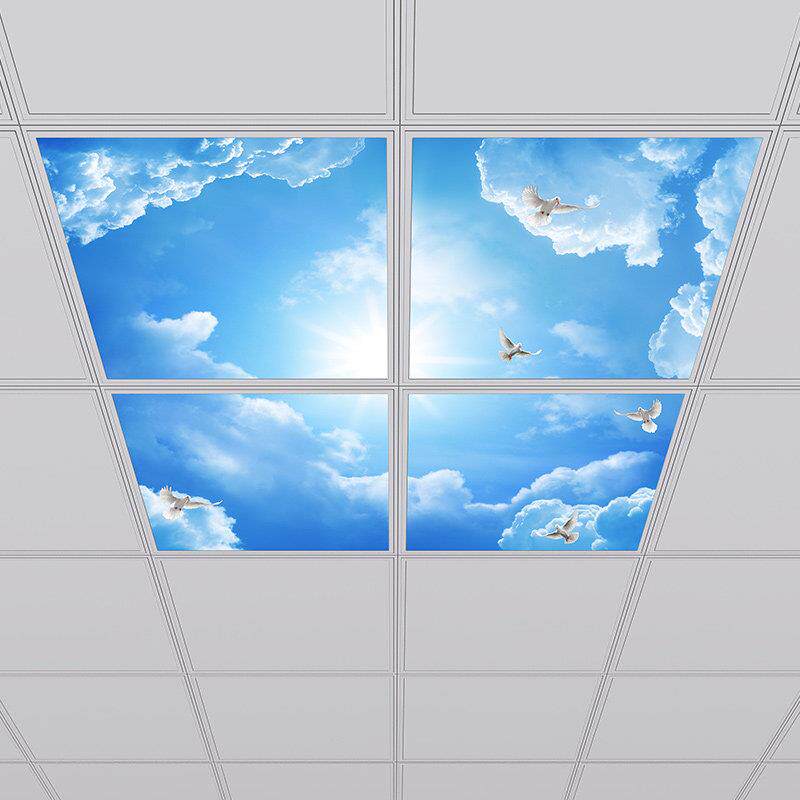 嵌入式晴空面板灯 60*60集成灯具简约现代风格 LED面板灯