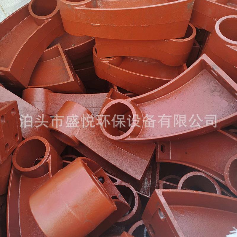 桥梁护栏铸铁牛角支架 铸钢构件防撞支架 公路焊接异型护栏支架
