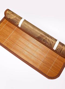 高级感枕套2024年新款夏季碳化竹枕席枕套学生凉席枕片单人光滑