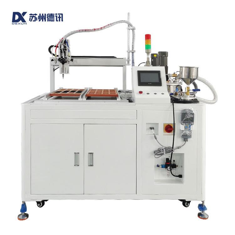 江苏德讯双组份AB胶自动龙门灌胶机温控器变压器传感器灌胶密封