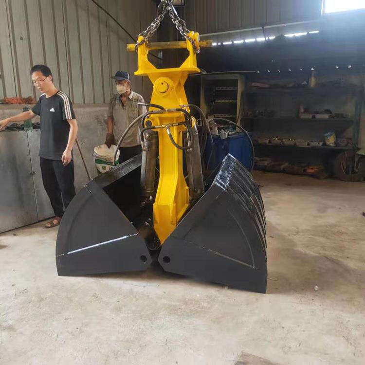 运河装卸货贝壳斗液压抓斗钢结构运河装卸货贝壳斗耐用工程车