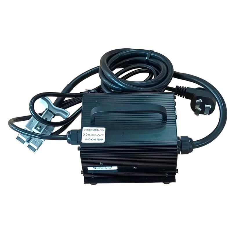 半电动叉车充电机12V10A15A18A20A智能充电器自动堆高叉车电瓶池