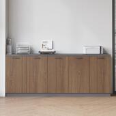 办公室文件柜木储柜隔断柜资咨询客服料柜水柜物边柜带锁收纳茶柜