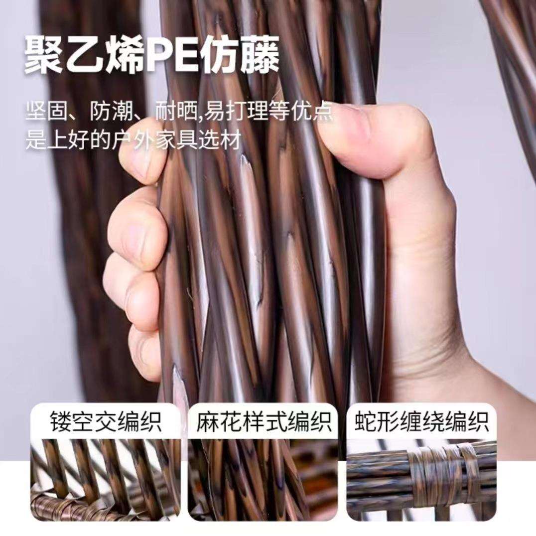 吊篮藤椅懒人椅摇椅阳台秋千摇篮椅庭院双人吊椅室内吊床家用吊兰