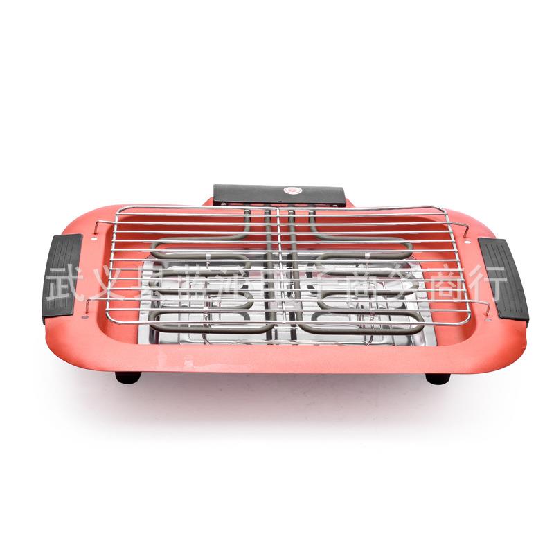 2000W跨境家用BBQ304不锈钢双发热管电热烧烤架炉子电烤炉双管