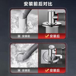 洗专衣机下水地漏接头烘干排水管用道管用三头通两防返汉鲨同款臭