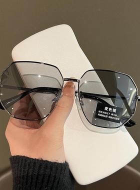多边形太阳镜紫外线金属太阳眼镜