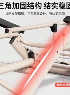 躺椅午休可叠靠背椅子可坐躺办人公折室午睡床家用休闲OYF懒椅老