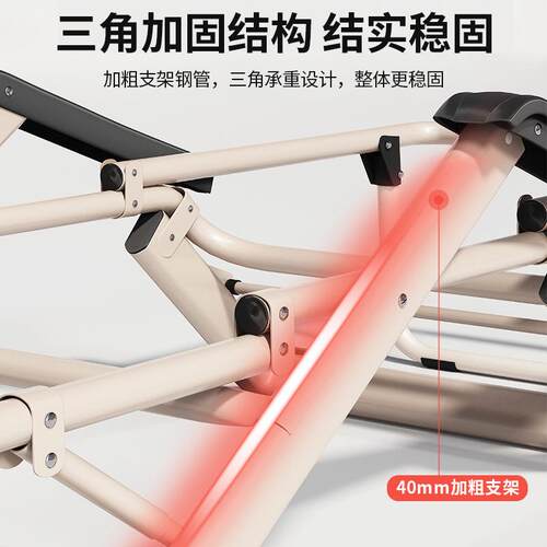 躺椅午休折叠靠躺背椅子可坐QVY可办公室午床睡家用休闲懒人椅老