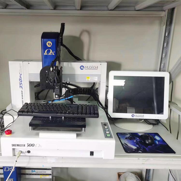武藏基恩士激光视觉点胶系统350PC，CAD图纸导入搭配压电阀控制器