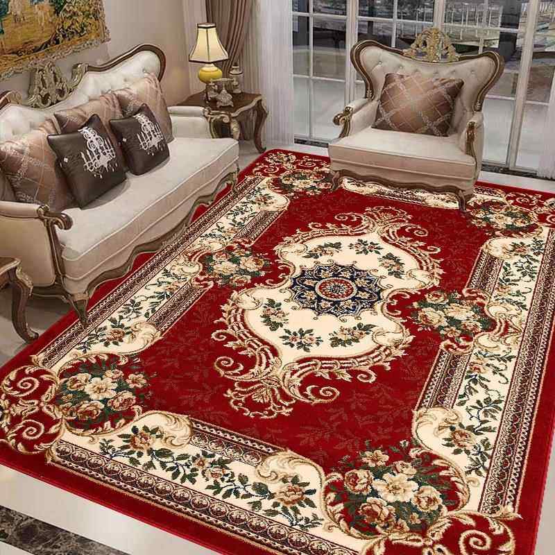 欧式地毯客厅沙发茶几垫卧室床前毯美式家用房间加厚地垫新款红色,居家布艺,地毯,淘宝优惠券,粉丝福利购,淘宝优惠卷