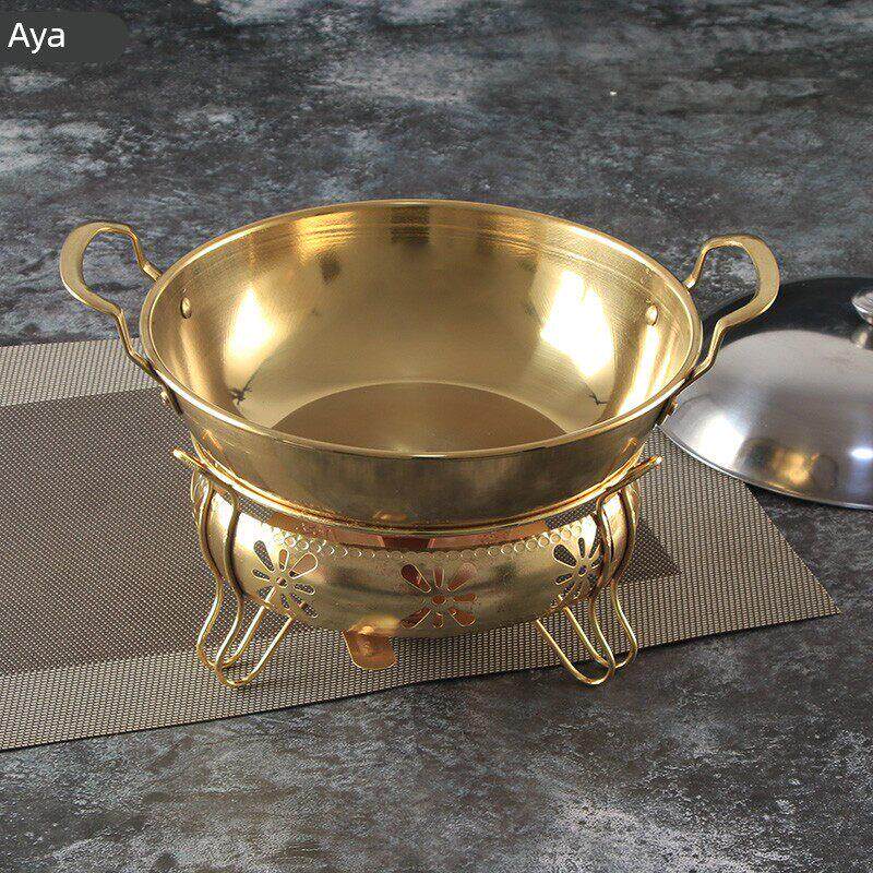 加厚干锅鼎酒精炉小火锅固体户外便携宿舍锅仔饭店干锅锅家用套装