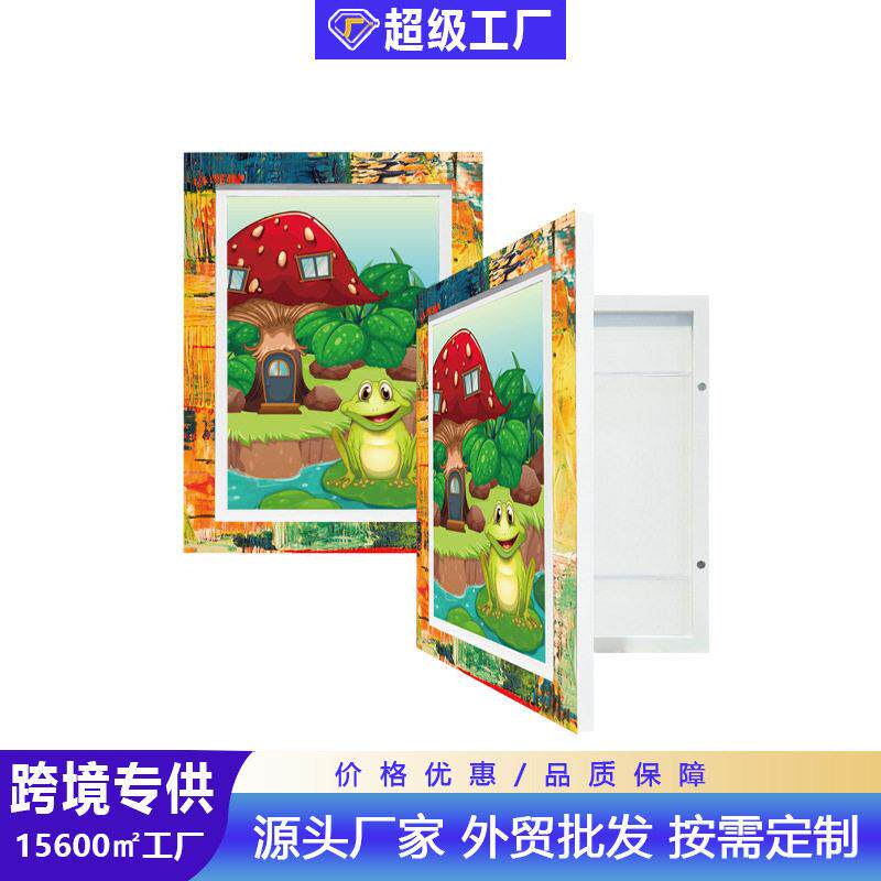 相框 亚马逊跨境翻盖a3 a4画框8.5x11寸儿童艺术磁吸相框厂家