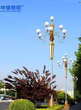 中灯中杆灯LED玉兰灯景观小灯区户杆外照明道路灯广场华灯BFO高杆