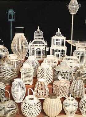 孤品大集合--东南亚覆古纯手工藤编防风灯竹编灯笼家居民宿庭院装