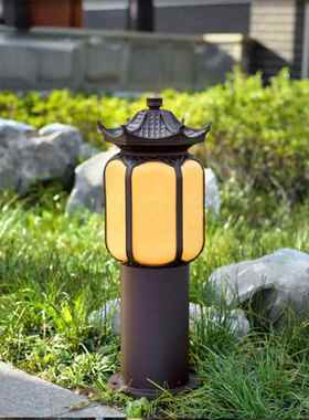 中式祥云六角草坪灯插地灯户外小区别墅院子防水花园装饰庭院路灯