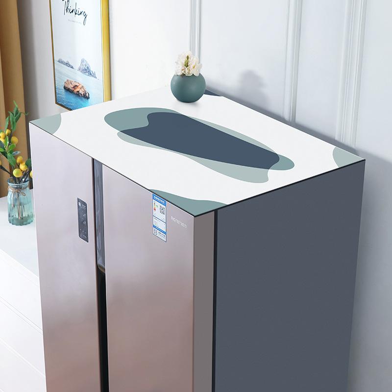 pvc洗衣机北欧冰箱玻璃床头罩