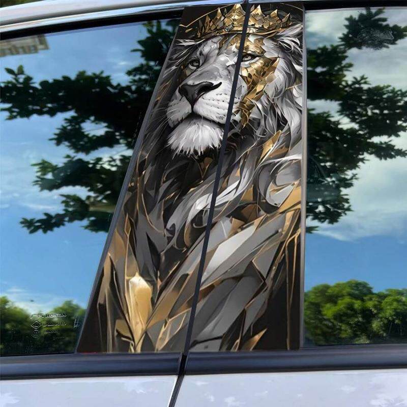 2026款L1455海外仓TEMU新款车贴耐用门柱后窗