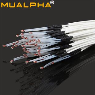 MUALPHA 3D打印机配件喷头热床测温线NTC100KB3950传感器热敏电阻