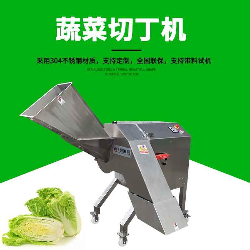 大型切包菜馅机 台湾果蔬切丁机 上海青大白菜切丁机 青菜切馅机