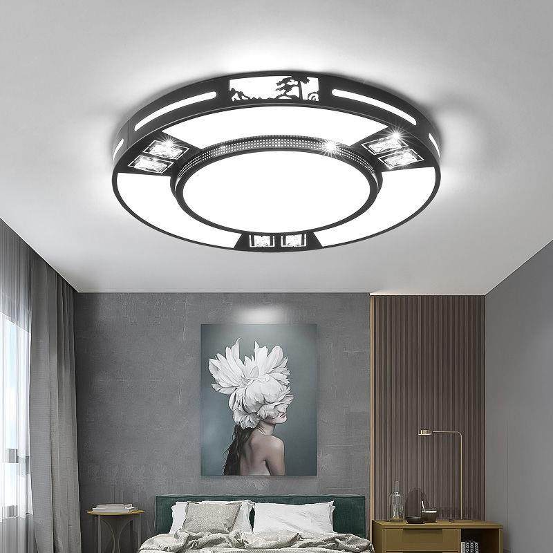 2024年新款长方形LED现代简约大气家用卧室客厅灯具大全套餐组合