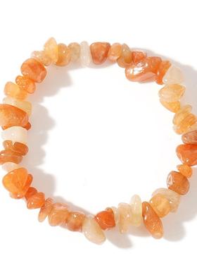 不规则原石原石水晶矿物女士手链