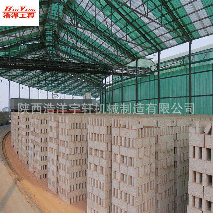 陕西砖机旋转窑移动式隧道窑烧结砖专用窑炉烧结砖现代自动生产线