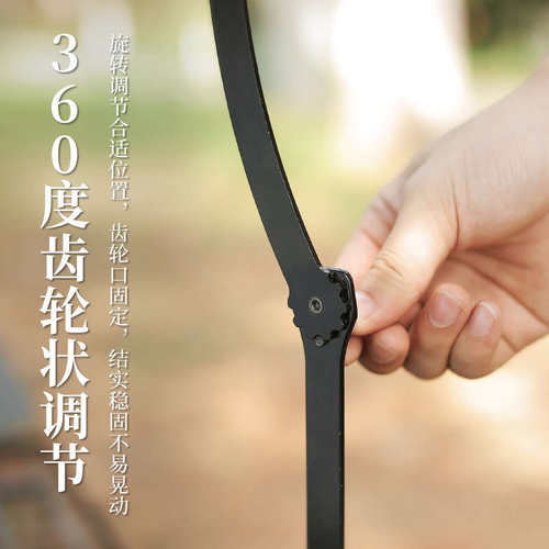 户外多功能可调节灯架金属长臂便携式折叠台灯架露营灯架现货批发
