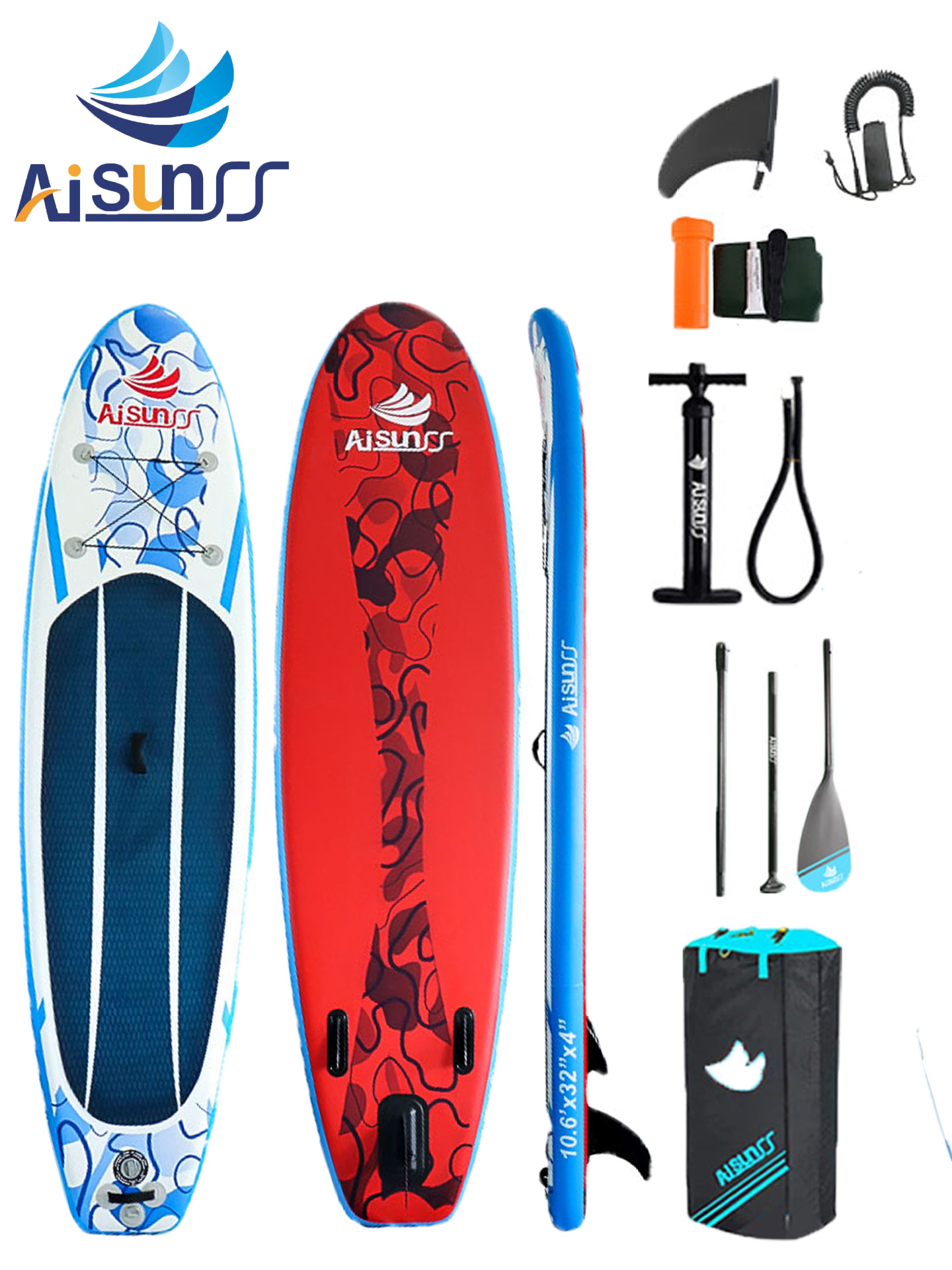 【一件定制】新款充气冲浪板划滑水桨板板推进器站立式漂浮板