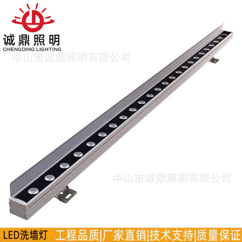 led洗墙灯 带档板防水七彩RGBW户外楼体桥梁外墙亮化18W24W48W72W
