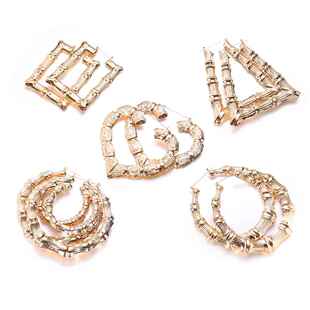 Ladies of Europe and America exaggerated hip-hop earrings潮