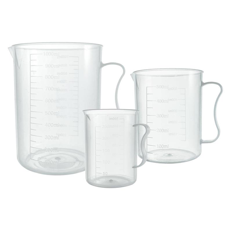 加厚塑料量杯带刻度透明液体杯50 100 250 5000 1000 2000 5000ml