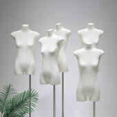 扁平胸半身橱窗衣服装 扁身模特展示架女装 店专用假人道具 新款 韩版