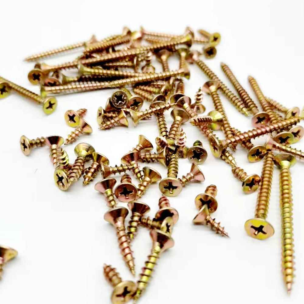 厂价高强355螺生态板钉盒装加硬板纤维钉家具平头十度字自攻丝