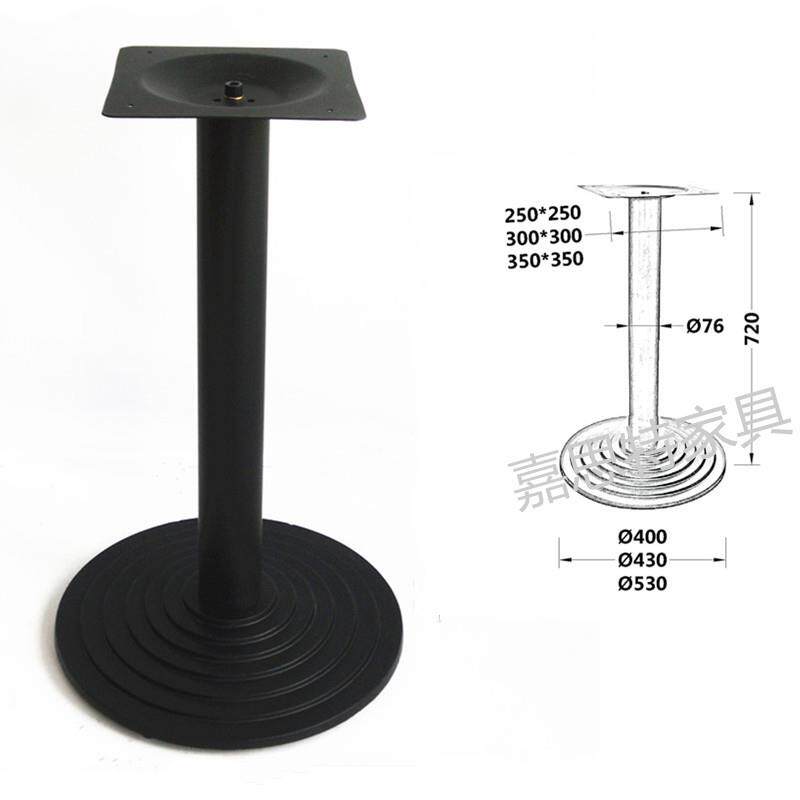 快餐桌圆形底座小吃店双人桌架高度可订快餐桌枱架圆阶梯桌脚