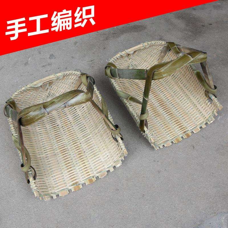 竹畚箕竹粪箕竹匾竹编织簸箕漏筛竹篮挑东西竹制品挑泥土工地工具
