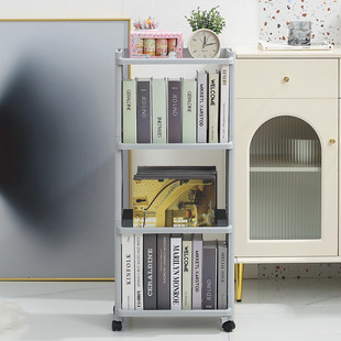 卫生间窄缝小置物架多层落地放洗衣液马桶旁边的架子高级感收纳架