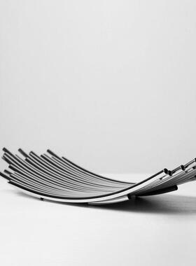 现代轻奢不规则艺术不锈钢托盘售楼处样板间客厅餐桌收纳装饰摆件